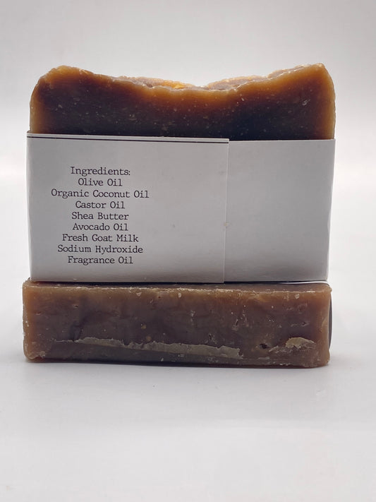 Pappy's Flannel Shampoo-Cozy Blend of Mahogany/Bergamot/Musk-4ozBar-Goat Milk-Hair