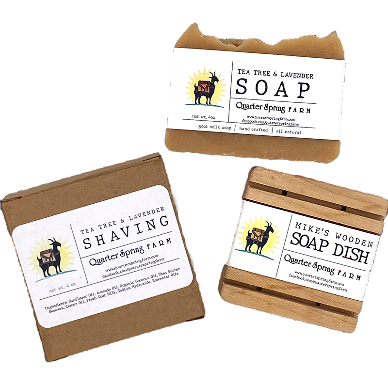 So Fresh So Clean Kit-Shaving Bar-Soap-Soap Dish-Gift Set