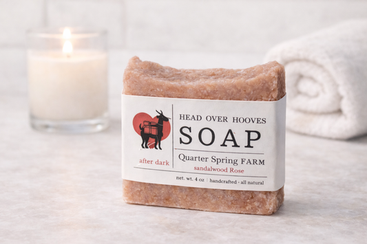 Head Over Hooves After Dark-Sandalwood Rose-Body Soap-Goat Milk Soap