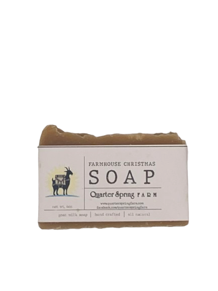 Farmhouse ChristmasOrange-Cinnamon-Clove Essential Oils-4oz Bar-Goat Milk Soap