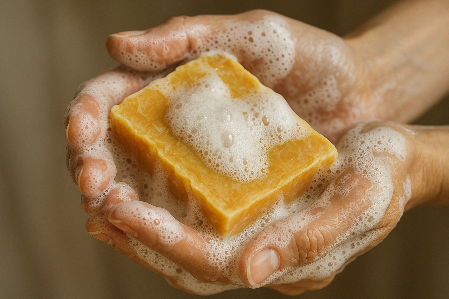 Make the bar of soap more handmade looking